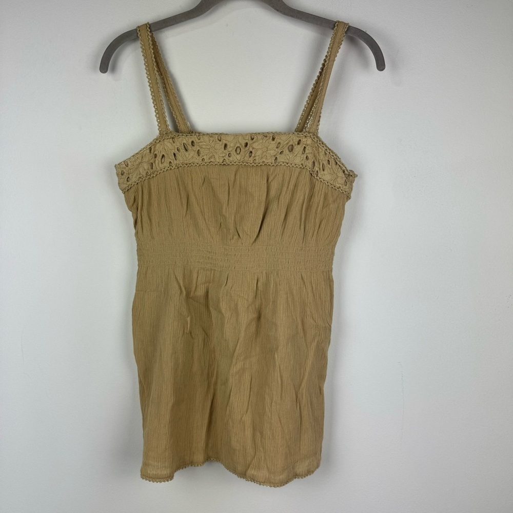 Old Navy Y2K Crinkle Babydoll Tank Top, Size Medium